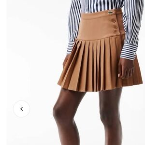 Lacoste Women's Camel Pleated Mini Skirt